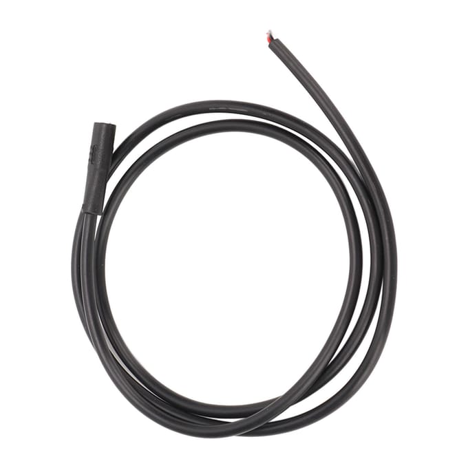 Fiets Verlengsnoer 2-pins Vrouwelijk Identificatiemarkering Gemengd Materiaal 48V AC DC Fiets Modificatie Onderdelen black