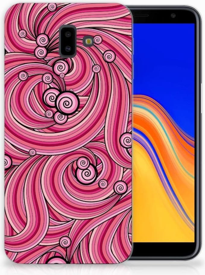 Samsung Galaxy J6 Plus (2018) Hoesje maken Swirl Pink
