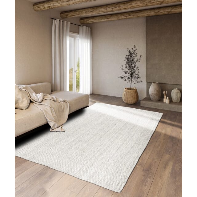Villeroy & Boch Rosalie jute vloerkleed wit- 120x170 cm