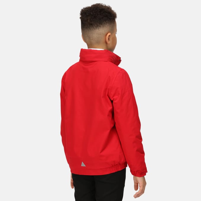 Regatta Kids Unisex Thermoguard Fleece Lined Dover Jacket (Winddicht & Waterdicht) (Klassiek rood/navy)
