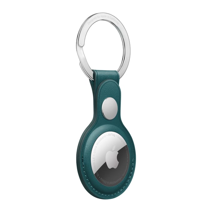 Apple Leather Key Ring voor de Apple AirTag - Forest Green
