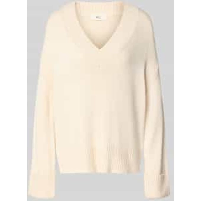 Loose fit gebreide pullover met wol