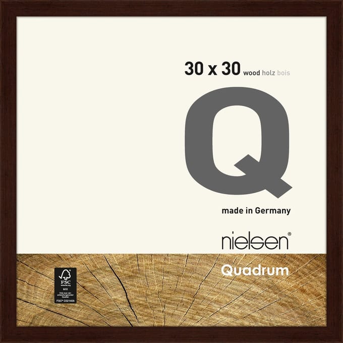 Nielsen Quadrum Houten Wissellijst Wenge 30x30cm