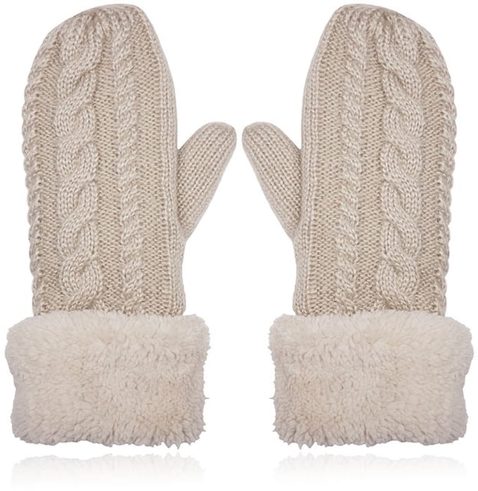 LGT JWLS Beige Gebreide Dameswanten - Warm en Comfortabel