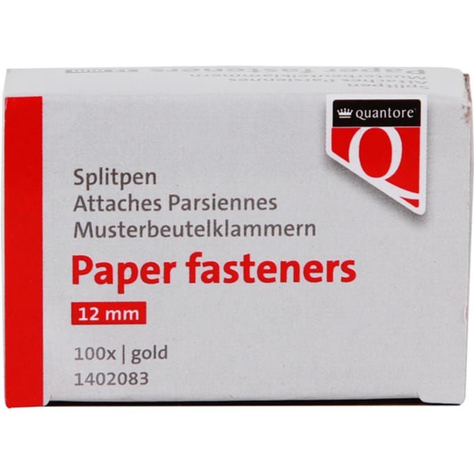 Splitpen Quantore 12mm 100 stuks goud