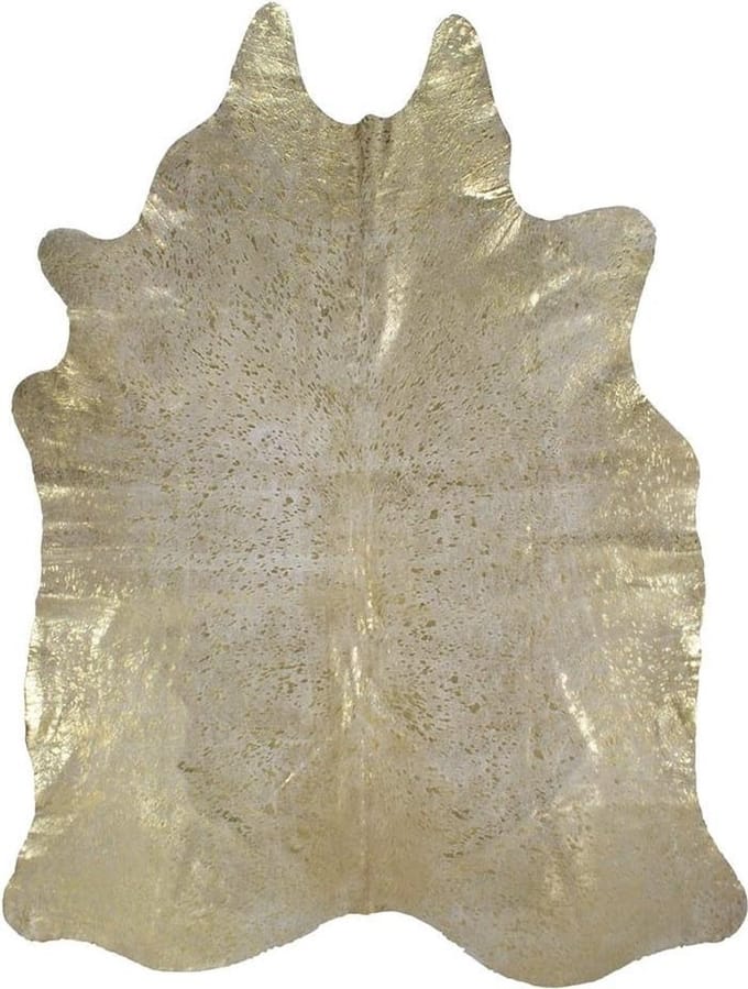 Back2Nature Vloerkleed koeienhuid goud