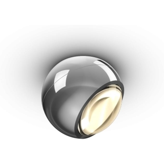 Occhio - io giro volt C Plafondlamp - chroom glans - zilver