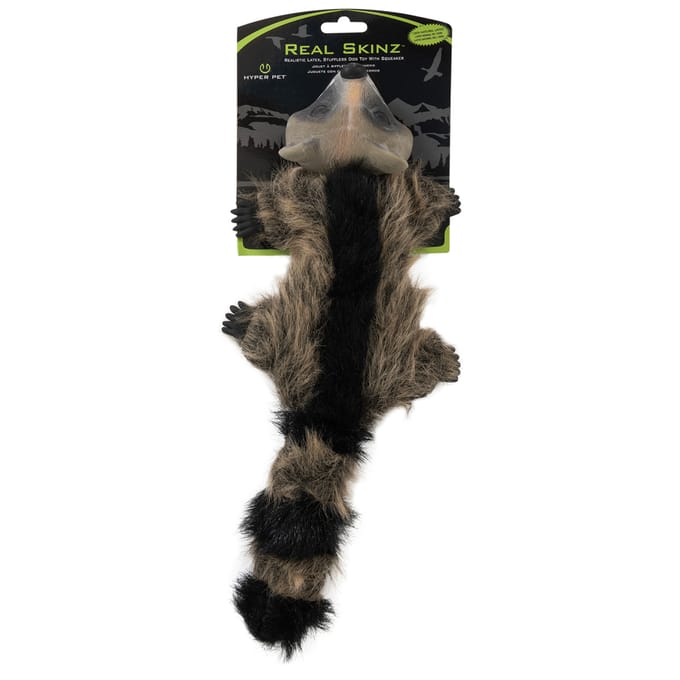 Hyper Pet Real Skinz Wasbeer ca. L 40 x B 10 x H 8 cm Hondenspeeltje