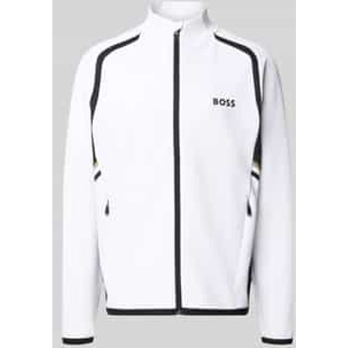 regular fit trainingsjack met contrasterende details