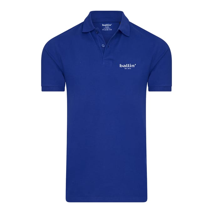 Ballin Est. 2013 - Heren Polo SS Basic Polo - Blauw - Maat S