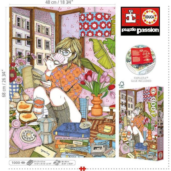 EDUCA - Puzzel - 1000 stuks - Time For Myself Ana Jarén