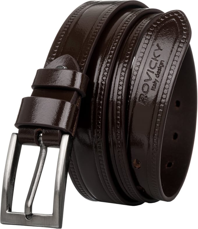 M LEDEREN RIEM WAS PLW-R-7 100 BRUIN