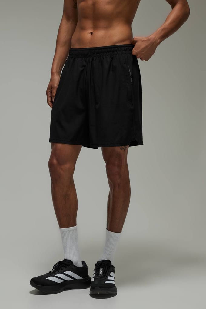 Geperforeerde 2-in-1 Hardloopshort Common Pace | Black | Size Medium