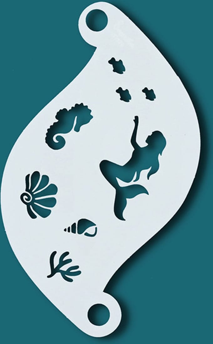 Superstar - Schmink Sjabloon - Mermaid - Zeemeermin - Zee