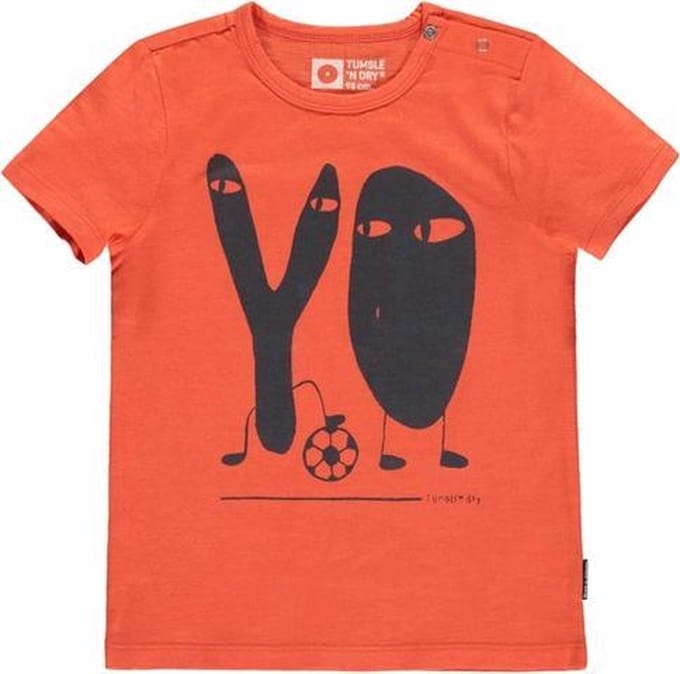 Tumble 'N Dry Jongens T-shirt Amon - Nasturtium - Maat 80