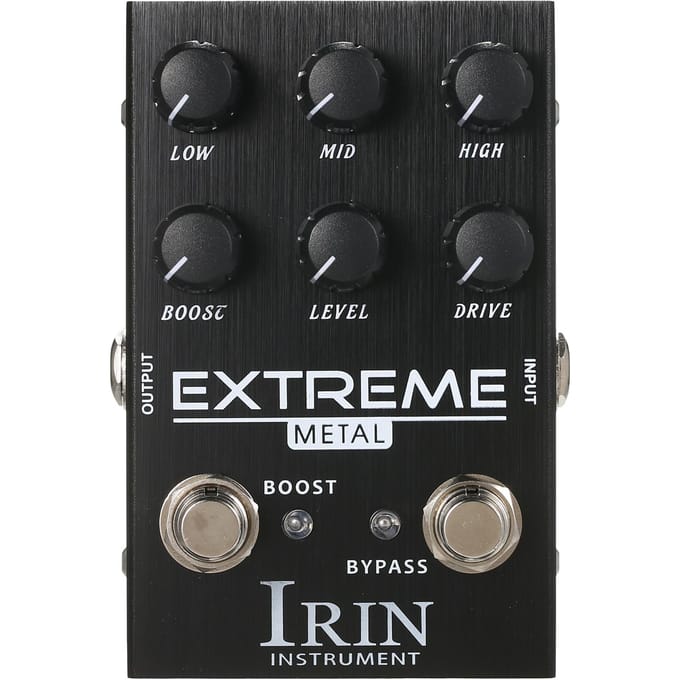 IRIN Distortion Gitaar Effectpedaal Draagbare Gitaar Effector met LOW/MID/HIGH Frequentie Boost zwart