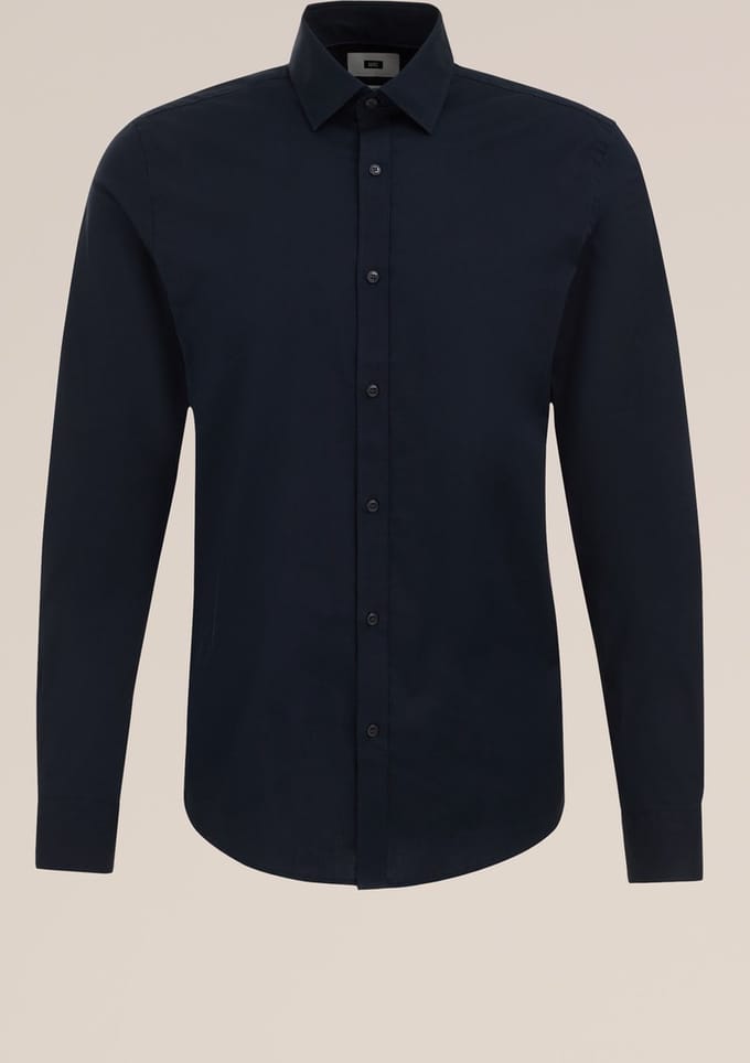 WE Fashion Heren Anti-odour slim fit overhemd met stretch