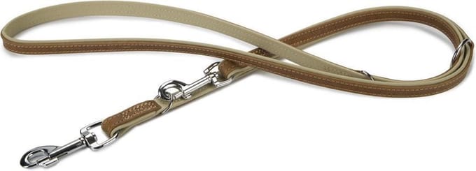 Beeztees leren dressuurlijn Comfort. Bruin. 200 cm x 18 mm.
