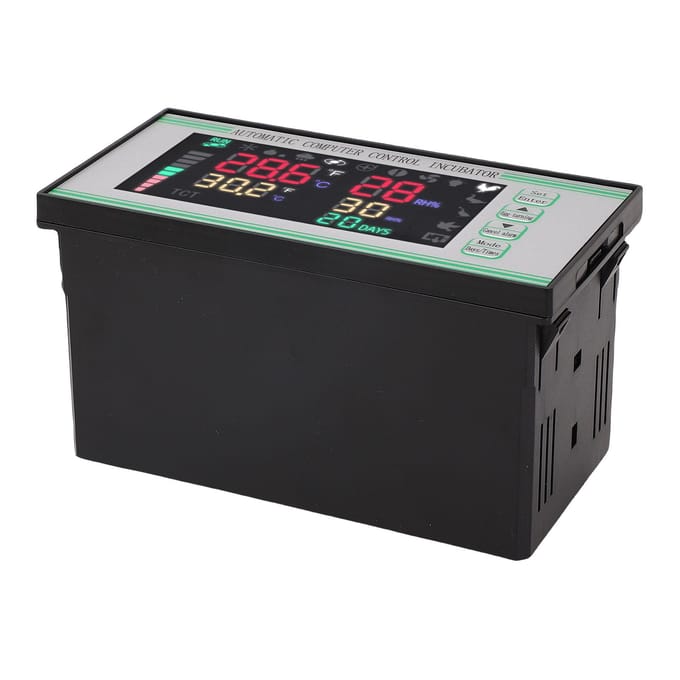 Automatische Computergestuurde Broedmachine Eierincubatie Controller Thermostaatsysteem Temperatuur gray