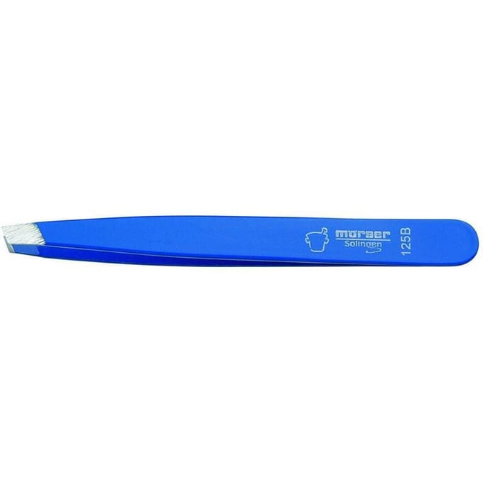 Morser Pincet Topinox Schuin Blauw Inox N125B 1