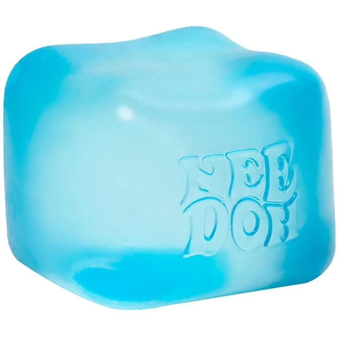 Schylling Needoh Nice Cube Sensorische Fidget Cube Stressverlichting Angst Sensorisch Hulpmiddel voor Focus ADHD & Kalmerend Bureau Gadget blauw