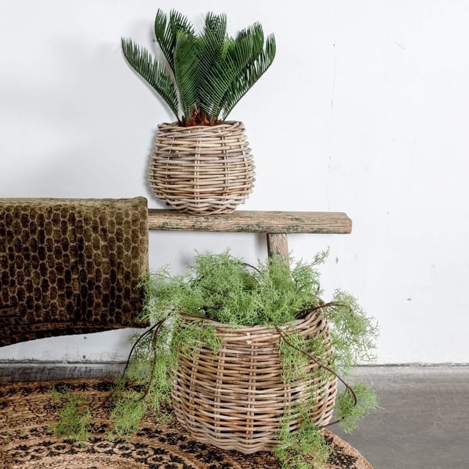 Drypot Rotan - 58 x 43 cm - Grijs