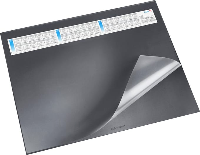 laufer schrijfonderlegger durella ds 520x650mm zwart