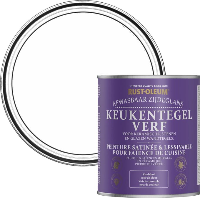Rust-Oleum Wit Keukentegelverf Zijdeglans - Katoen 750ml