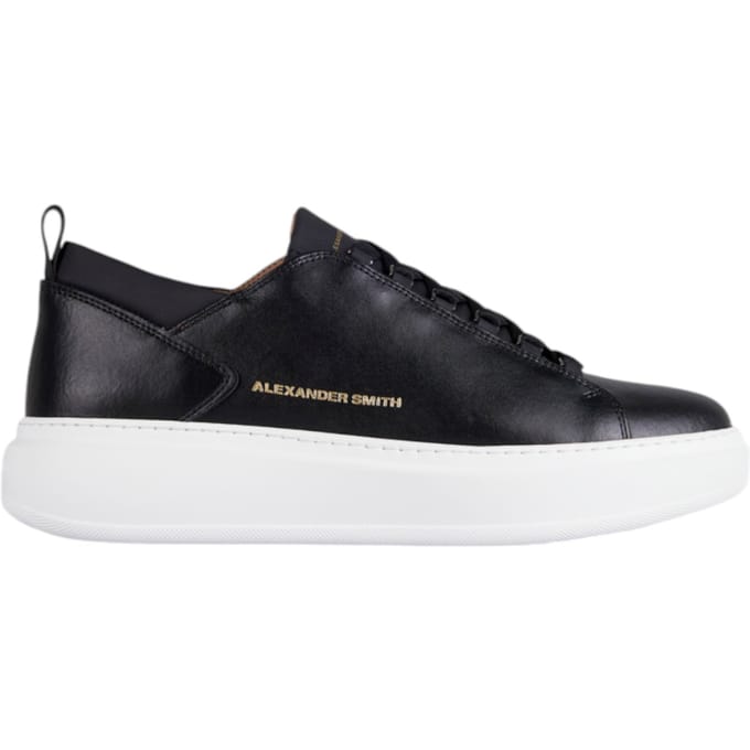 asbcwym-2264-blk Alexander Smith Mannen Leder Zwart