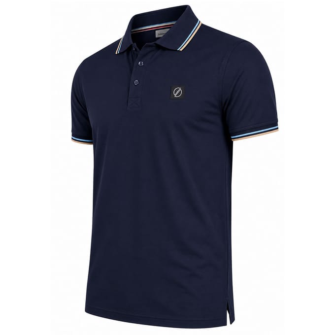 Solution - Heren Polo SS Flow - Blauw - Maat L