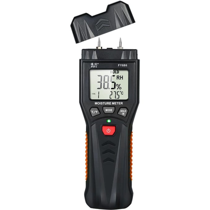 FUYI Digitale Vochtmeter Detector Hout Vochtmeter Hout Vochtmeter met 7 modi LCD