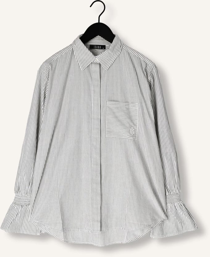Ibana Talya Grey Blouses Dames - Wit - Maat 38
