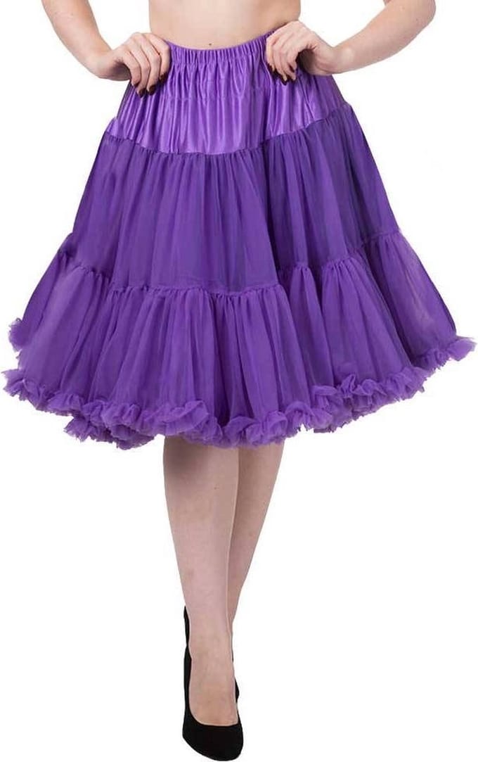 Dancing Days - Starlite Petticoat - Vintage - M/L - Paars