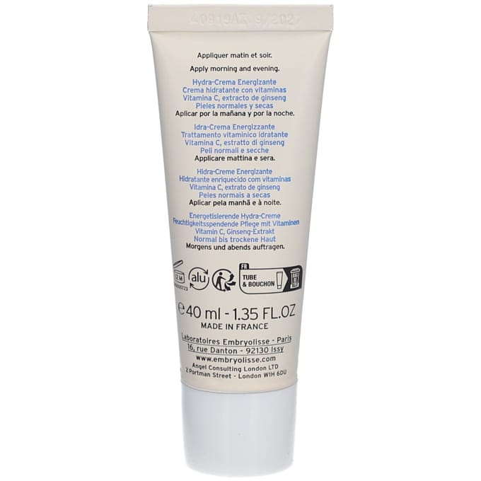Embryolisse - Hydra Creme Energisante Dagcreme Met Vitamine C - 40 ML