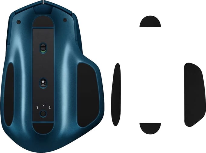 kwmobile muis voeten sticker geschikt voor Logitech MX Master 2S - Computermuis glijder - Stickers in zwart