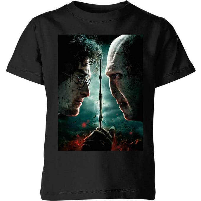 Harry Potter Deathly Hallows - Part 2 Kids' T-Shirt - Black - 122/128 (7-8 jaar)
