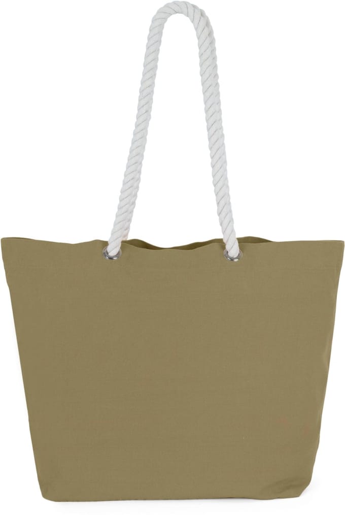 Kimood Totebag in marinestijl KI3209 - Washed Lichen Green - One size