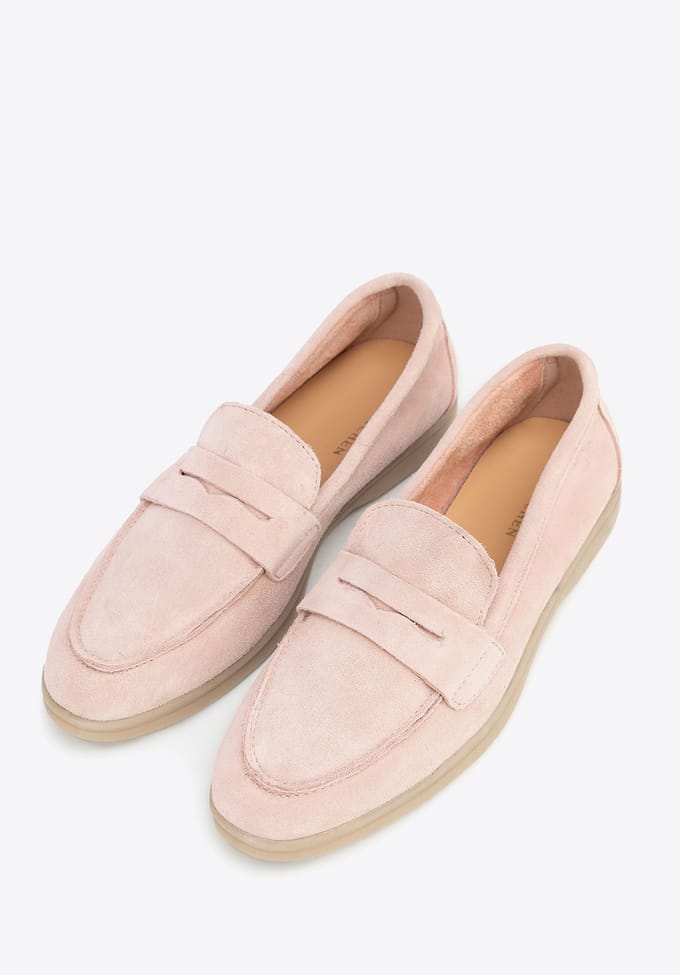 Wittchen - Klassieke Suede Loafers - Roze - Vrouwen