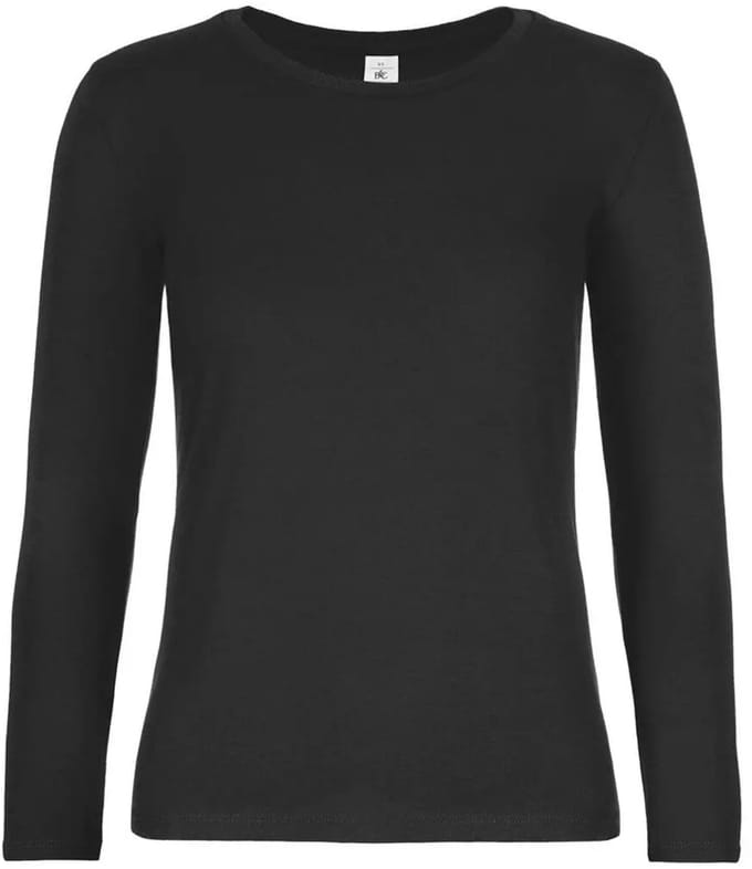 Dames-T-shirt met lange mouwen B&C E190