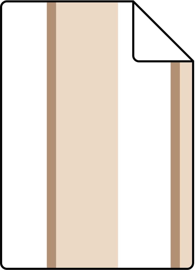 Proefstaal ESTAhome behang strepen beige en wit - 26.5 x 21 cm - 131906-S