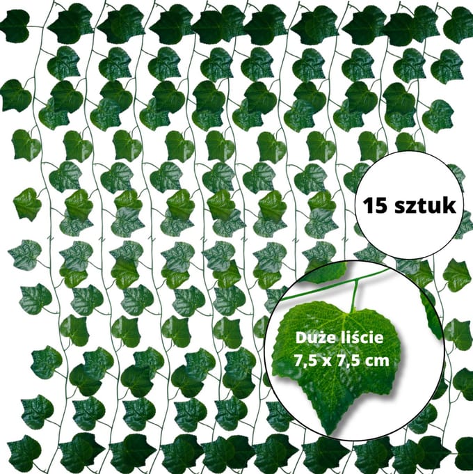 Inspiruj - Siergirlande - 235 cm - 15 stuks - Synthetische Klimop