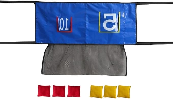 Zandzak Gooi Net - Trampoline Werpnet - Interactief Buitenspelen - Weerbestendige Constructie - 96 cm - Niet gespecificeerd