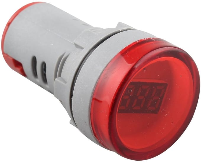 Digitale Voltmeter - Spanningsmeter Indicator - Stroommeting Controleren - AC 60-500V Bereik - Compact Ontwerp