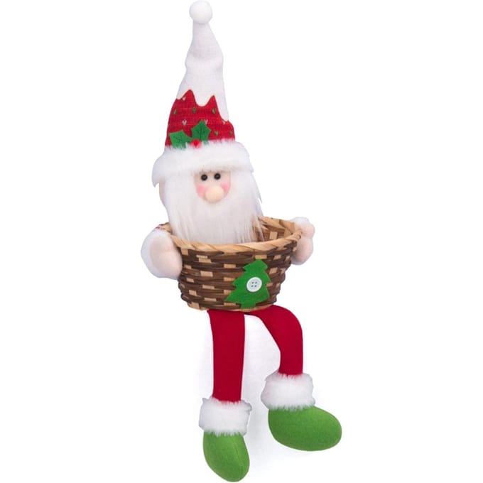 Kerst Fruitmand Kindergeschenk Snoepdoos Kerst Snoepmand voor Huisdecoratie white