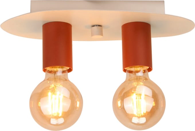 Chericoni Colorato Plafondlamp - 2-lichts - Rood - Metaal