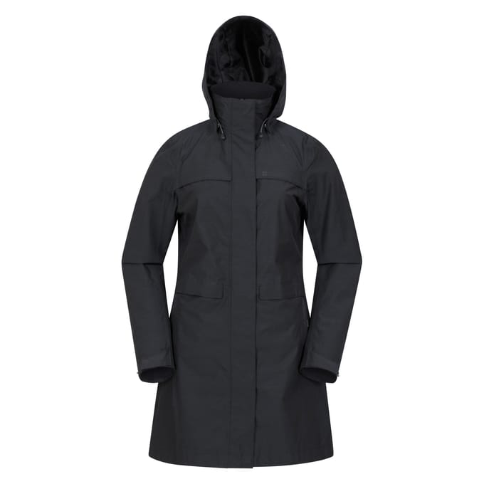 Mountain Warehouse Dames/Dames Cloudburst Textured Waterdichte Jas (Zwart)