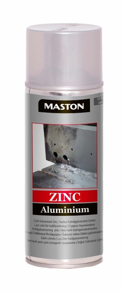 Maston Zinc Spray - Mat - Aluminium Zinkspray - 400 ml - spuitbus verf