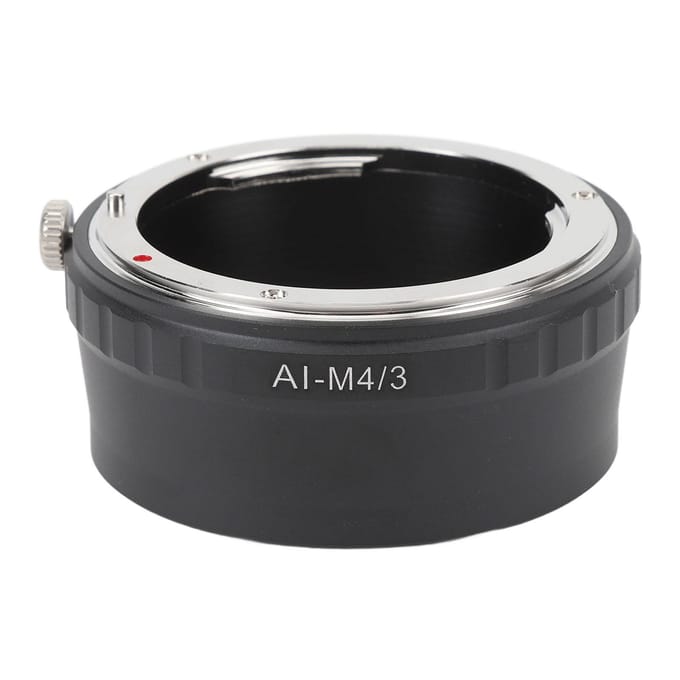 Adaptateur de Monture d'Objectif Bague Convertisseur d'Objectif Haute Précision avec Cache Arrière d'Objectif M43 pour Monture F vers M43 black