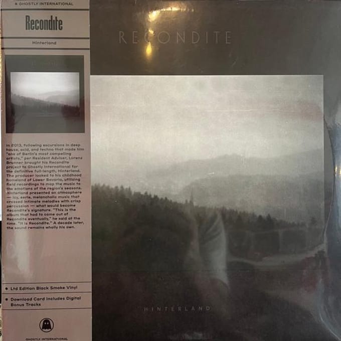 Disque LP RECONDITE - Hinterland GI190LP Ghostly Interna 2024 US Danse & Électronique