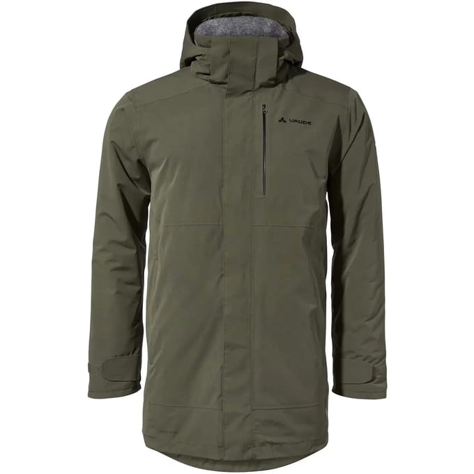 Vaude Idris Wool II Heren Parka Khaki M